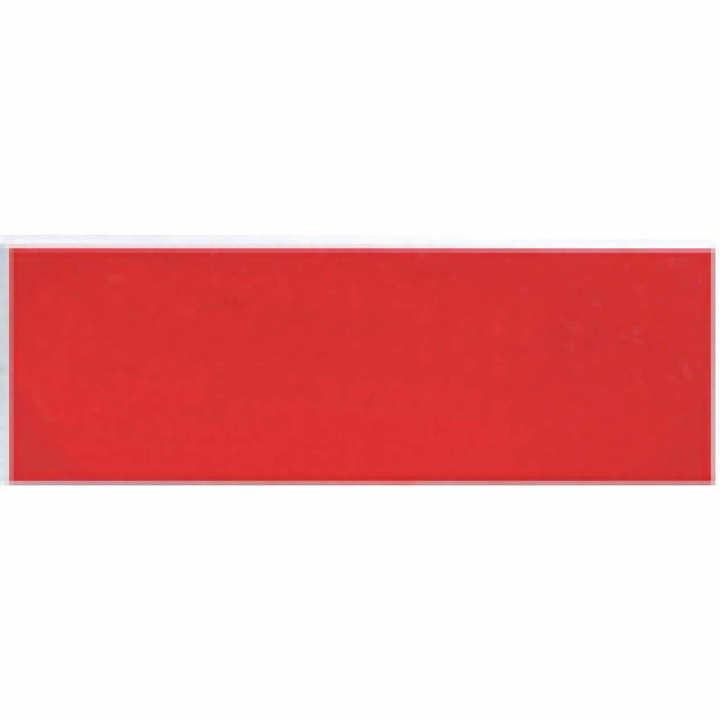 Acrylic Nametag - 3x1 Rectangle / White lettering on red - Bags & Apparel