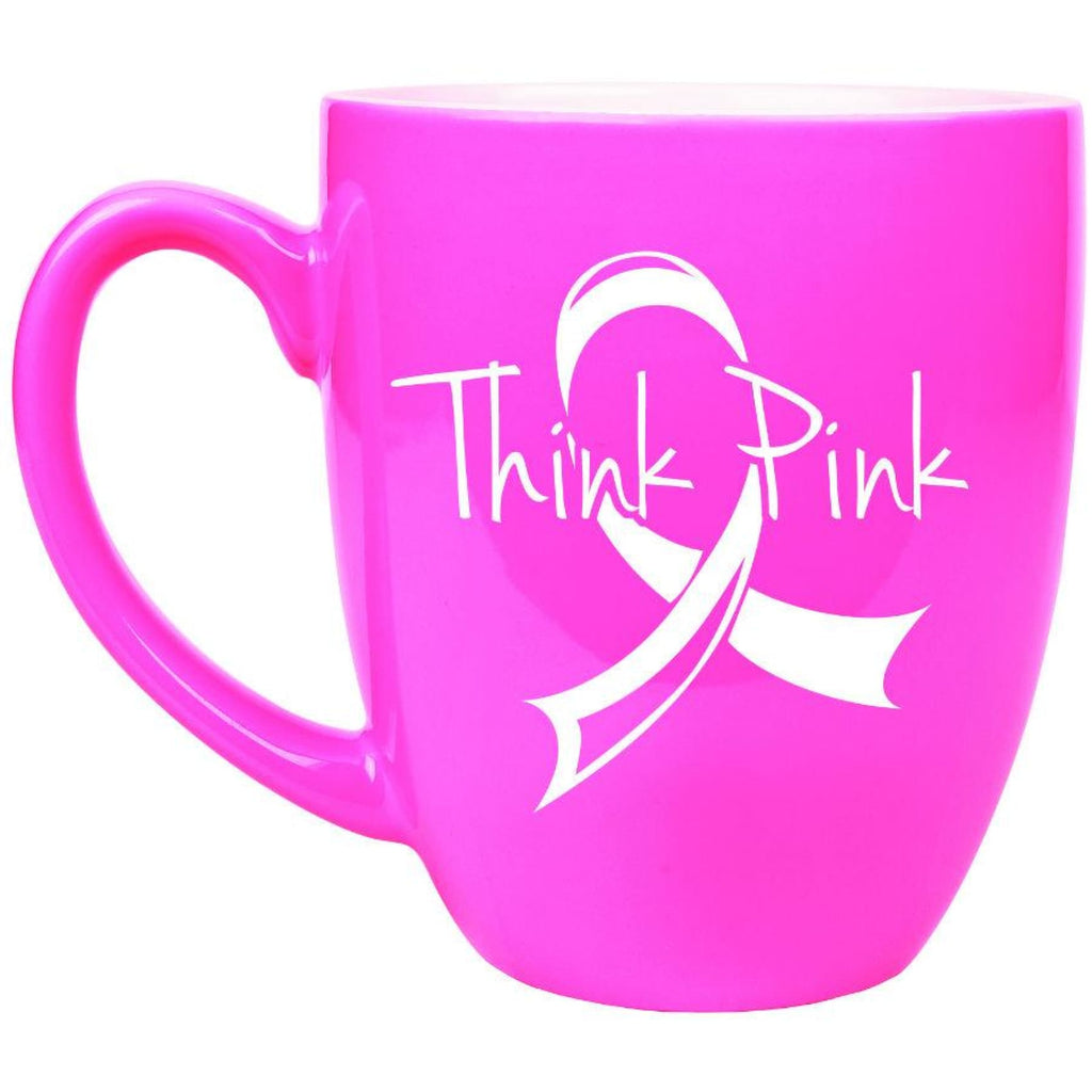Ceramic Bistro Mug - Pink - Drinkware
