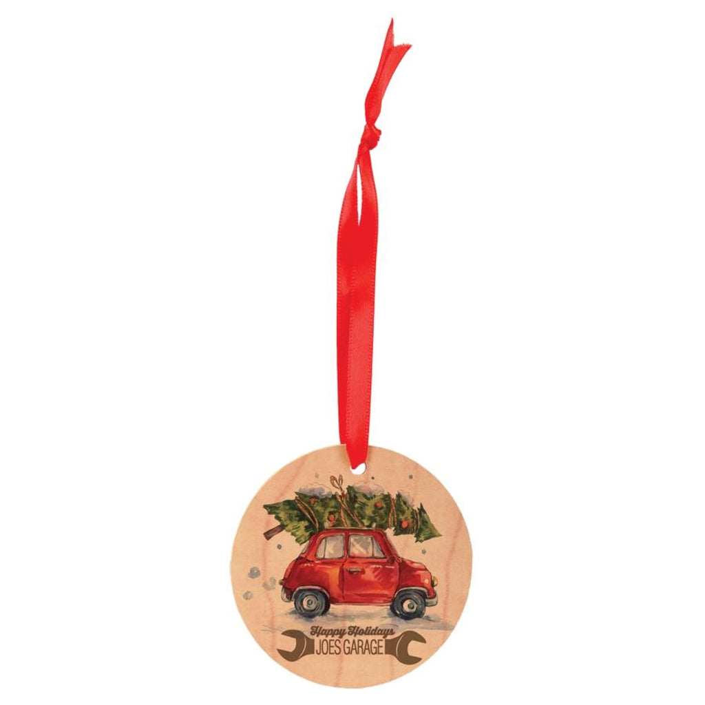 Color Maple Wood Ornaments - 2.75 Round - Home Gifts
