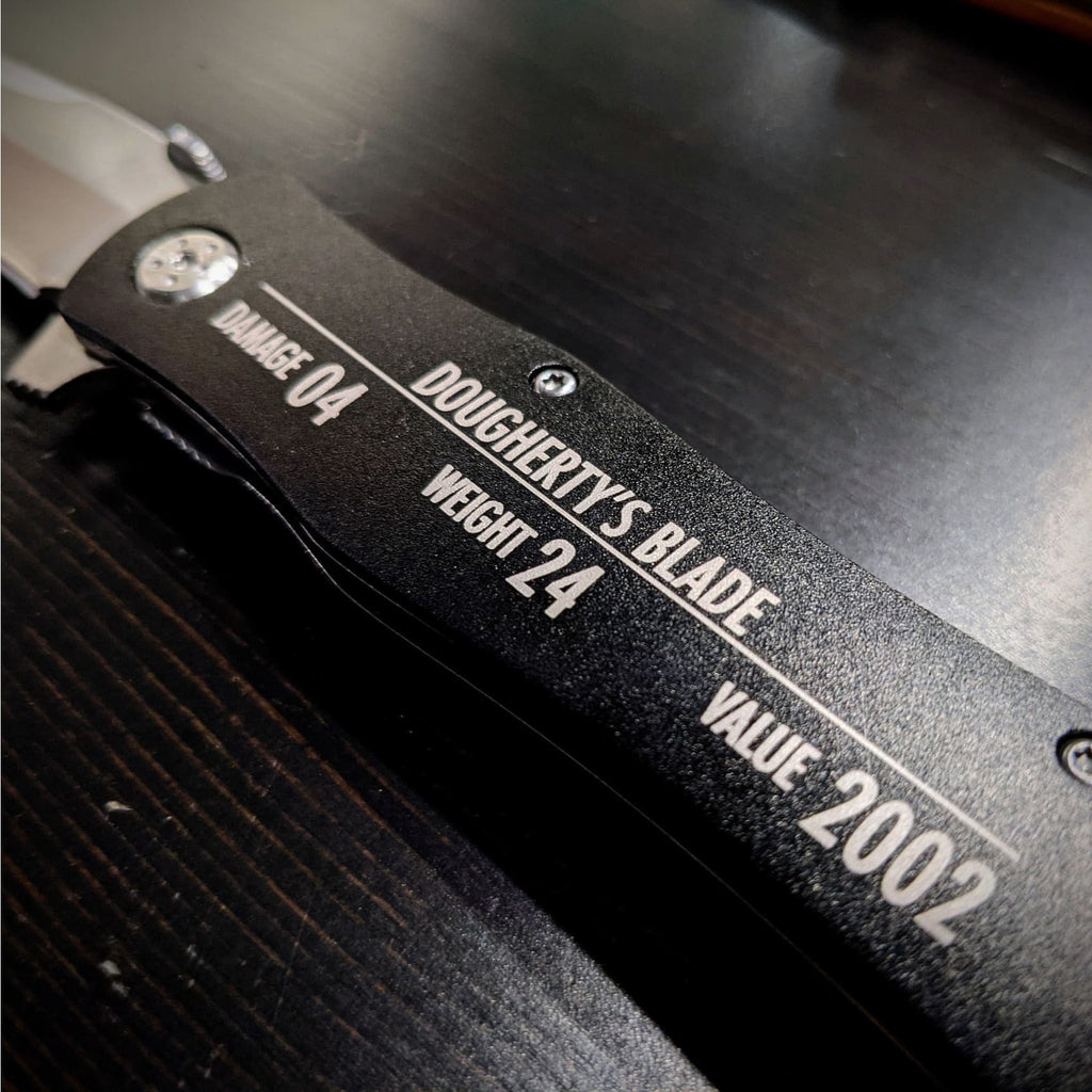 Custom Engraved Pocketknife - Skyrim