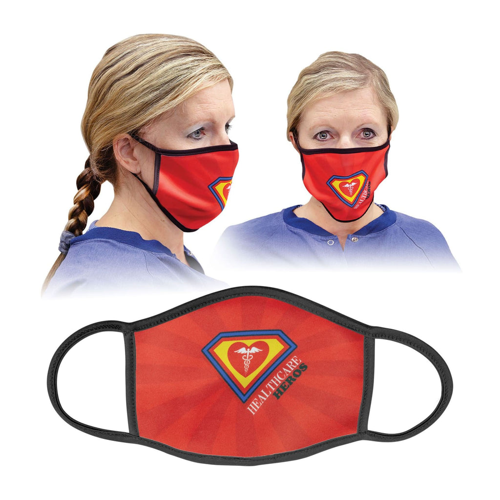 Custom Face Mask - 6.5 x 5.5 (Large) / Black - Bags & Apparel