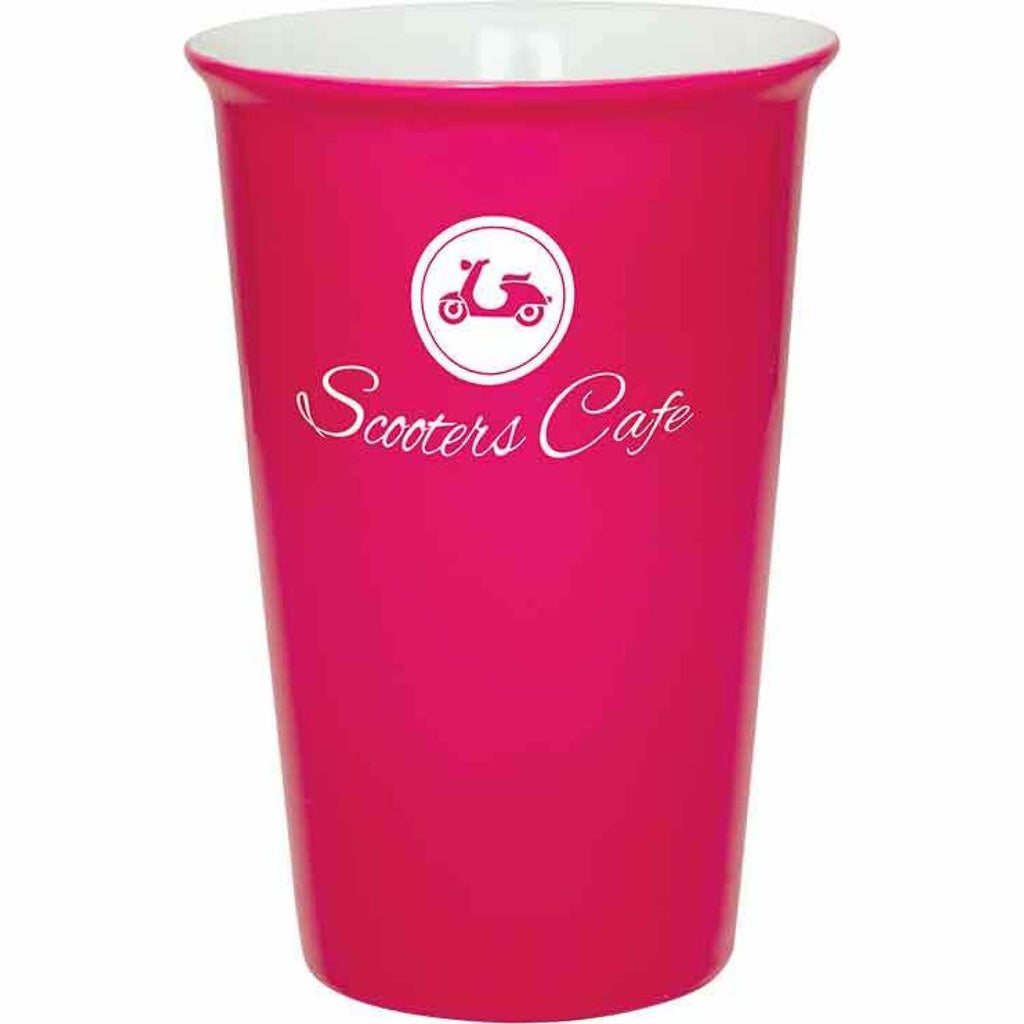 Latte Ceramic Mug - Pink - Drinkware