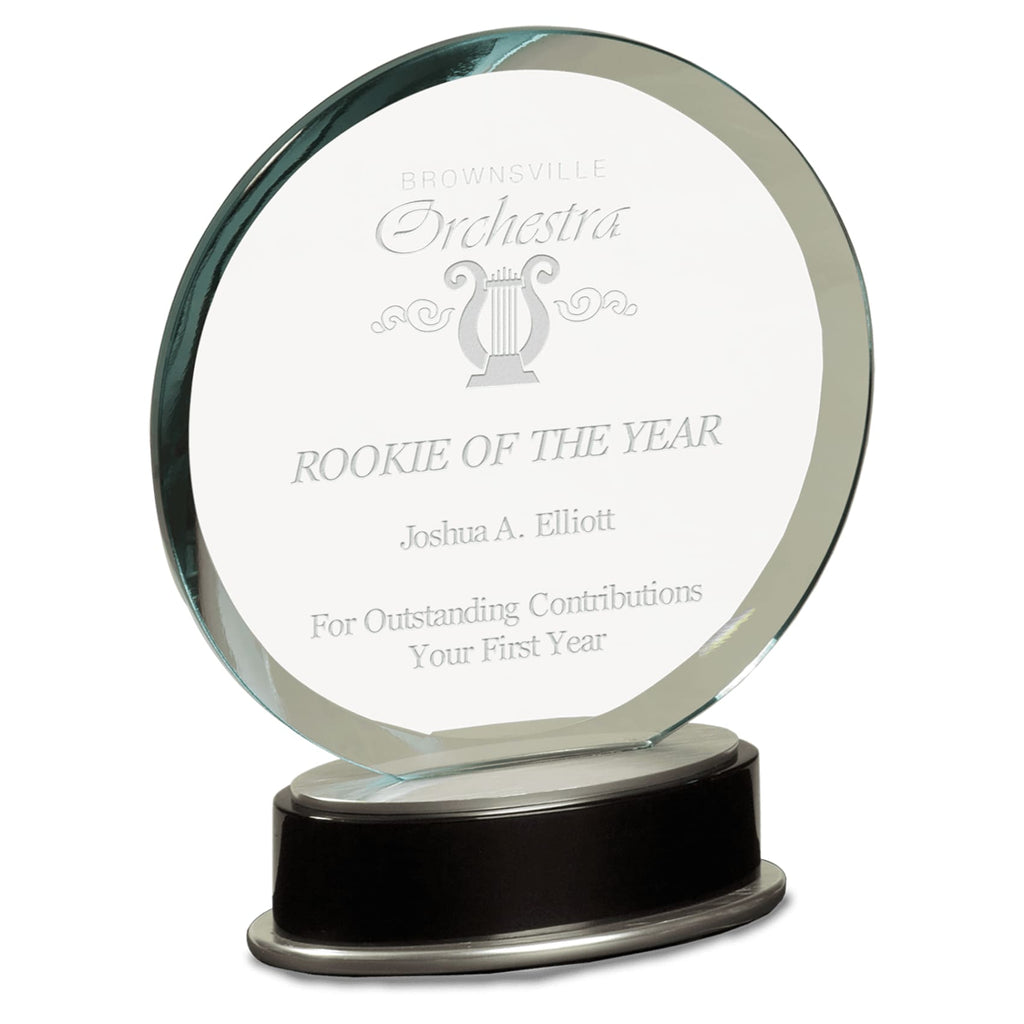 Metro Glass Award - 7 1/4 Round - Glass Awards