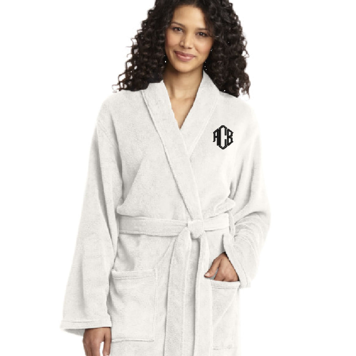 Monogrammed Plush Microfleece Robe Summit Imprints