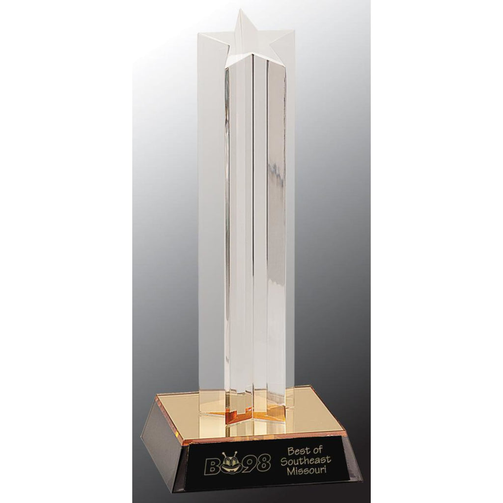 Star Column Acrylic Award - 9 single column - Acrylic Awards