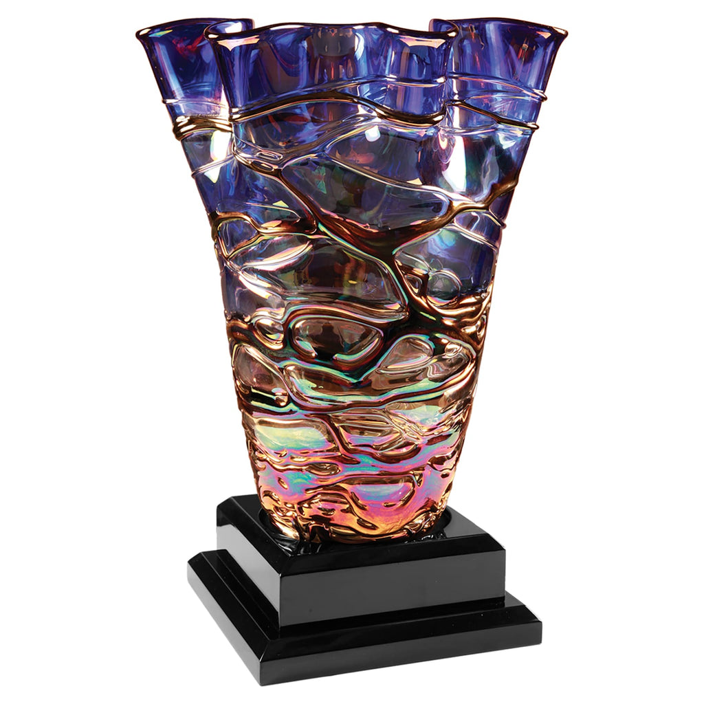 Tall Art Glass Vase - Art Glass