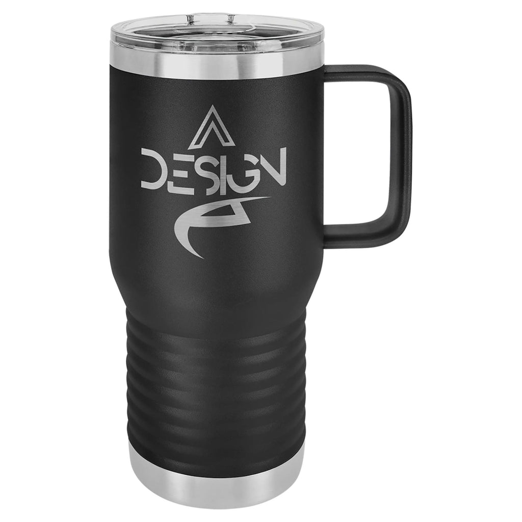 Vacuum Insulated Travel Mug with Slider Lid - Black - Drinkware