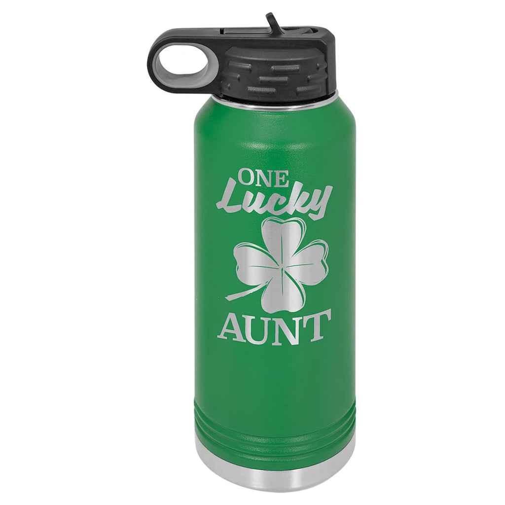 Vaccuum Insulated Water Bottle - Green - Drinkware