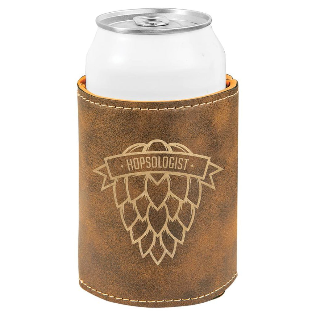 Vegan Leather Beverage Cooler - Rustic | Gold - Office Gifts