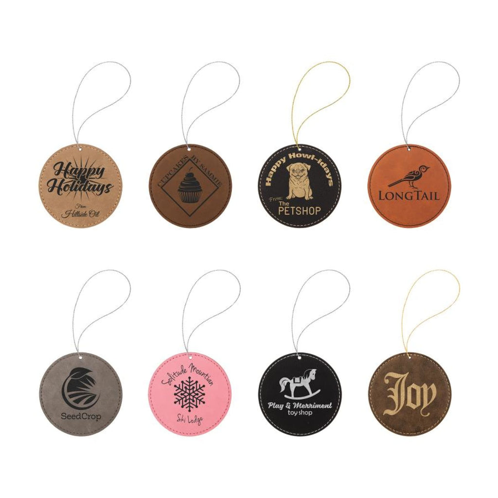 Vegan Leather Ornament - Multiple Shapes - Home Gifts