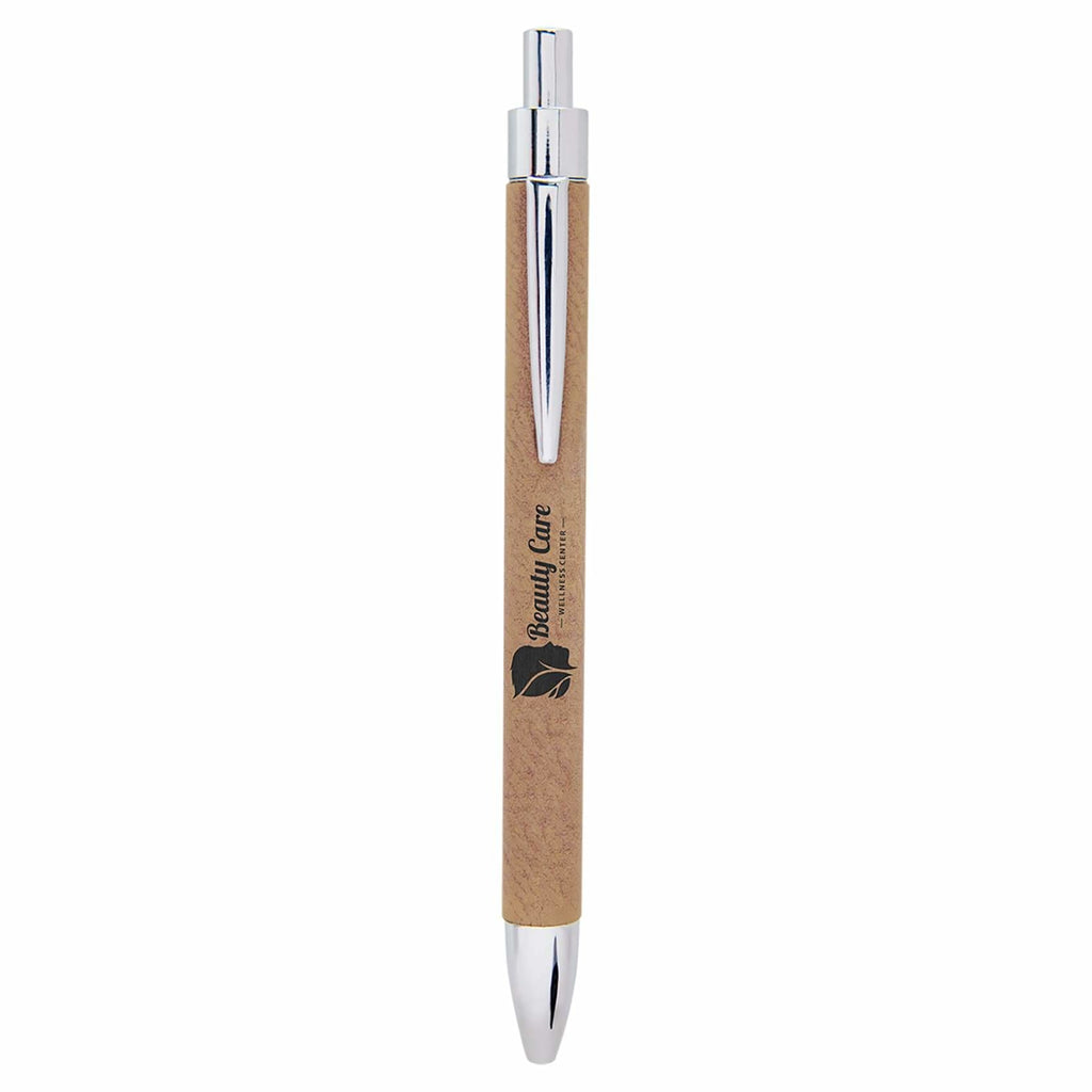 Vegan Leather Pen - Light Brown - Office Gifts