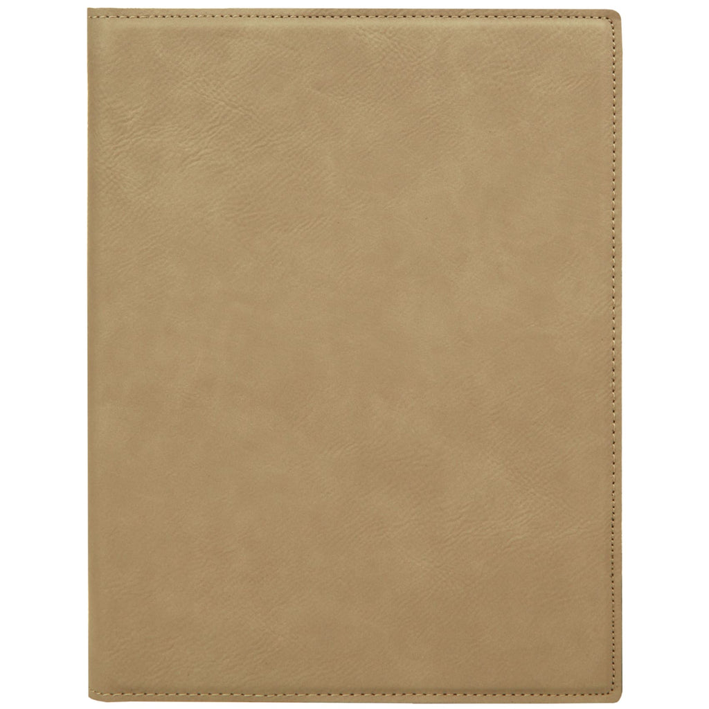 Vegan Leather Small Portfolio - Light Brown - Office Gifts
