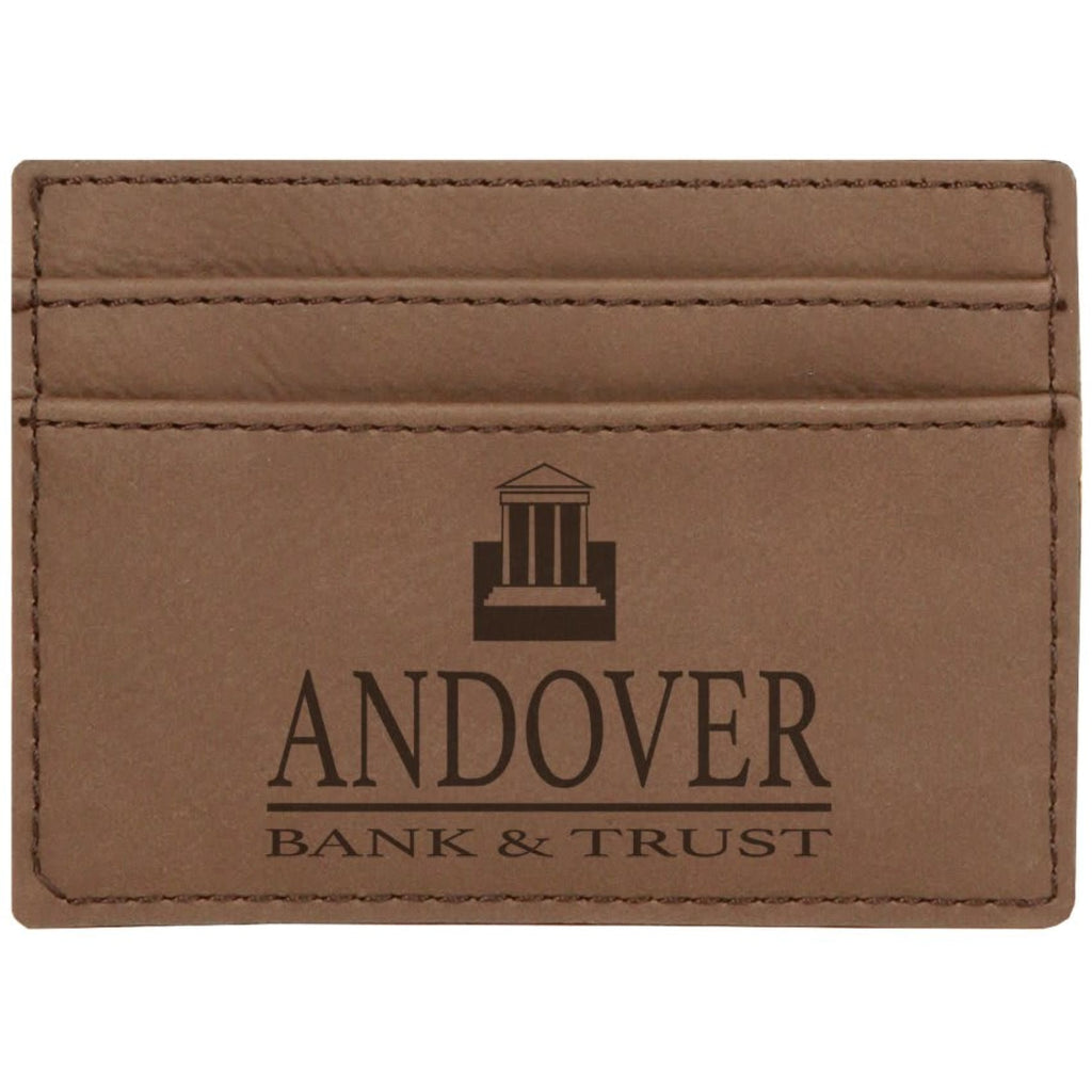 Vegan Leather Wallet Clip - Dark Brown - Home Gifts