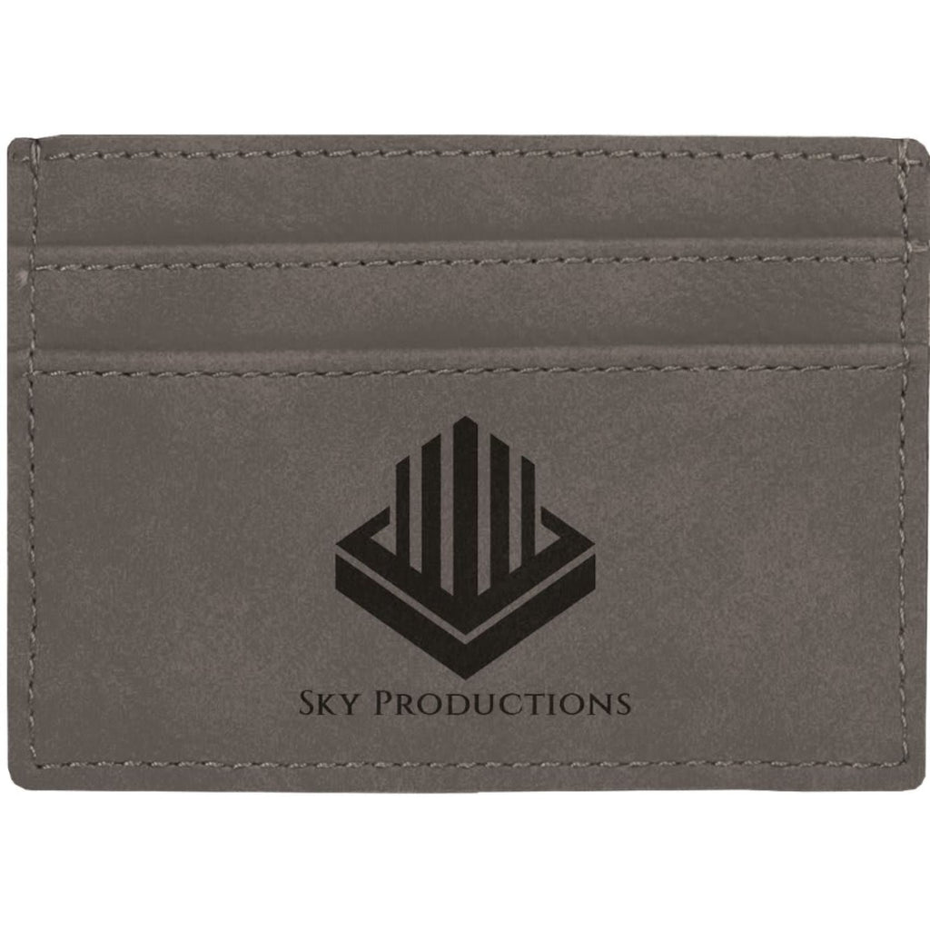 Vegan Leather Wallet Clip - Gray - Home Gifts