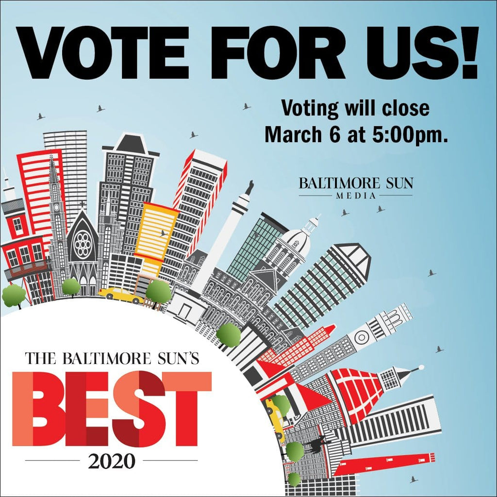 We’re Nominated for Baltimore Sun’s Best!