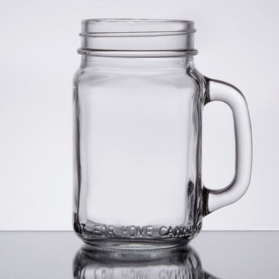 16 oz. Mason Drinking Glass Jars Without Handles