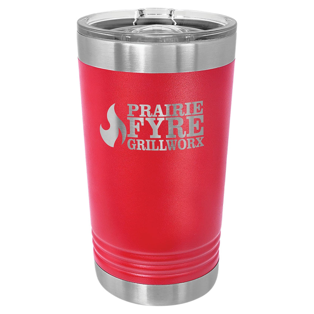 16 oz. Pint Tumbler with Slider Lid - Red - Drinkware