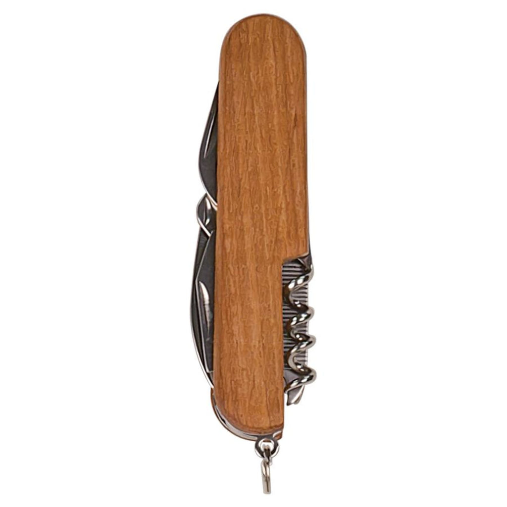 8-Function Multi-Tool Pocket Knife - Wood - Home Gifts