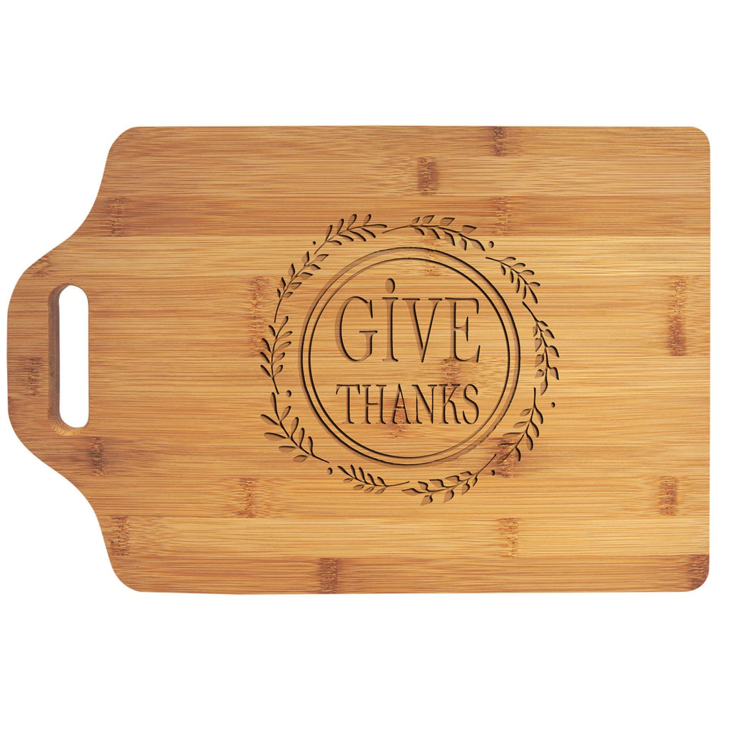 Bamboo Cutting Board with Handle - 15 x 10.25 - Home Gifts