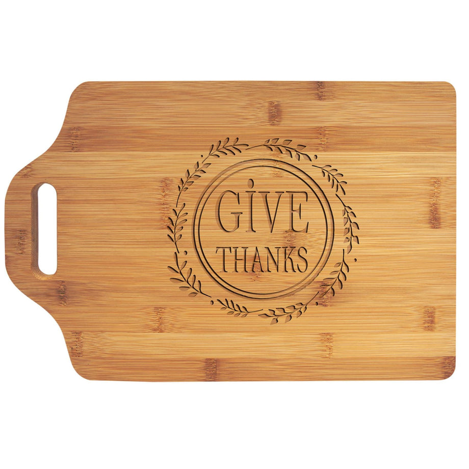 Personalized Handled Bamboo Serving Boards