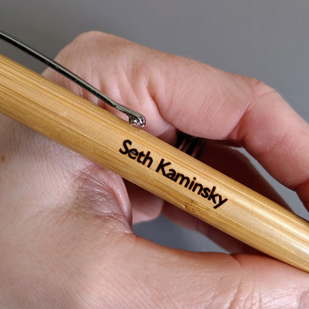 Bamboo with Silver Trim Pen - Office Gifts