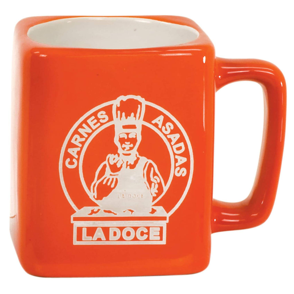 Ceramic Square Mug - Orange - Drinkware