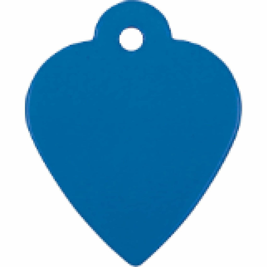Charm or Pet Tag - Heart / Blue - Bags & Apparel