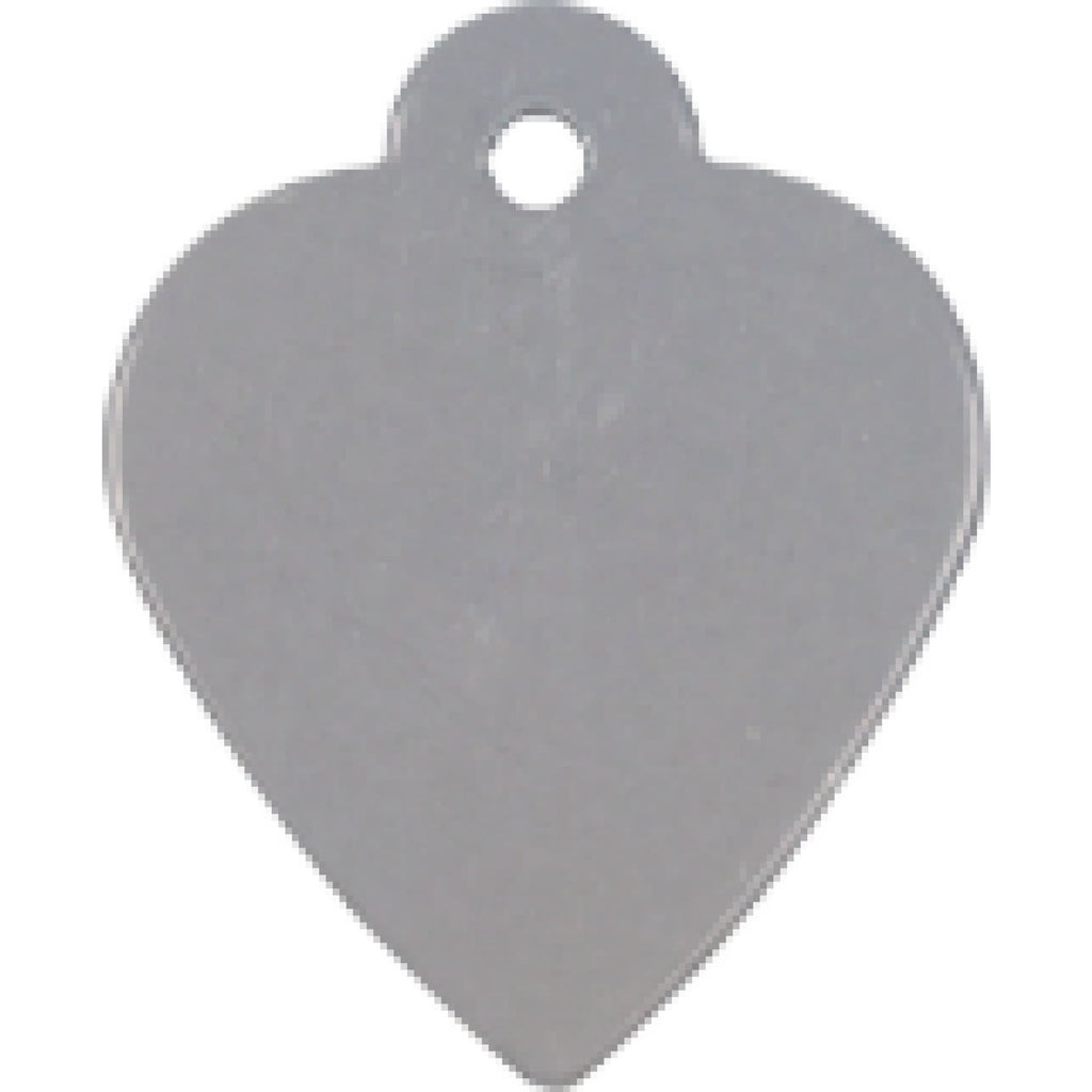 Charm or Pet Tag - Heart / Silver - Bags & Apparel