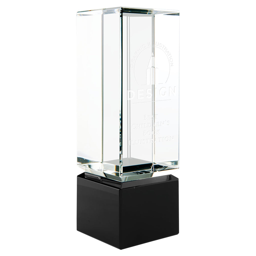 Clear Crystal Block - 2.25x7 & base - Office Gifts