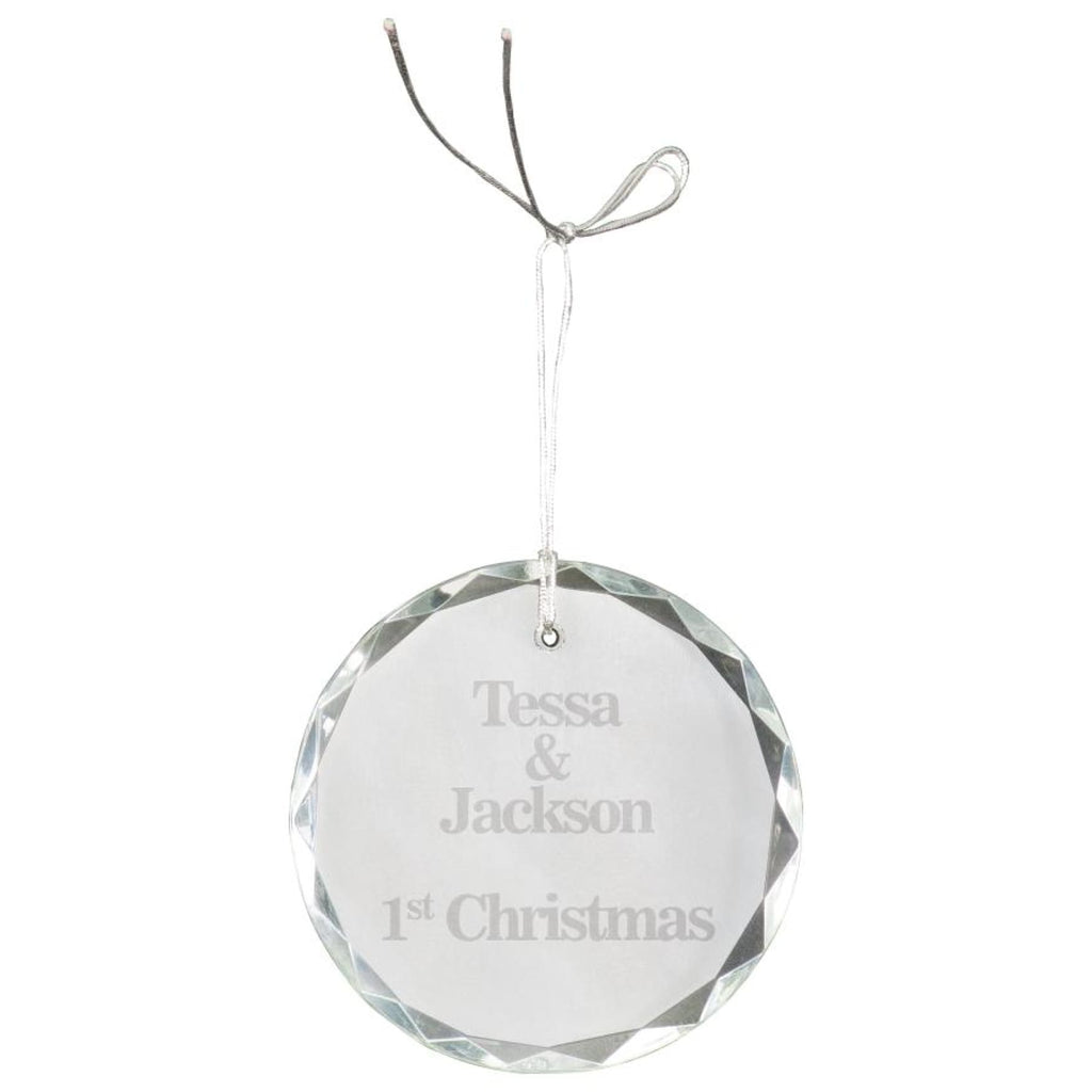 Crystal Ornaments - 3 faceted round - Office Gifts