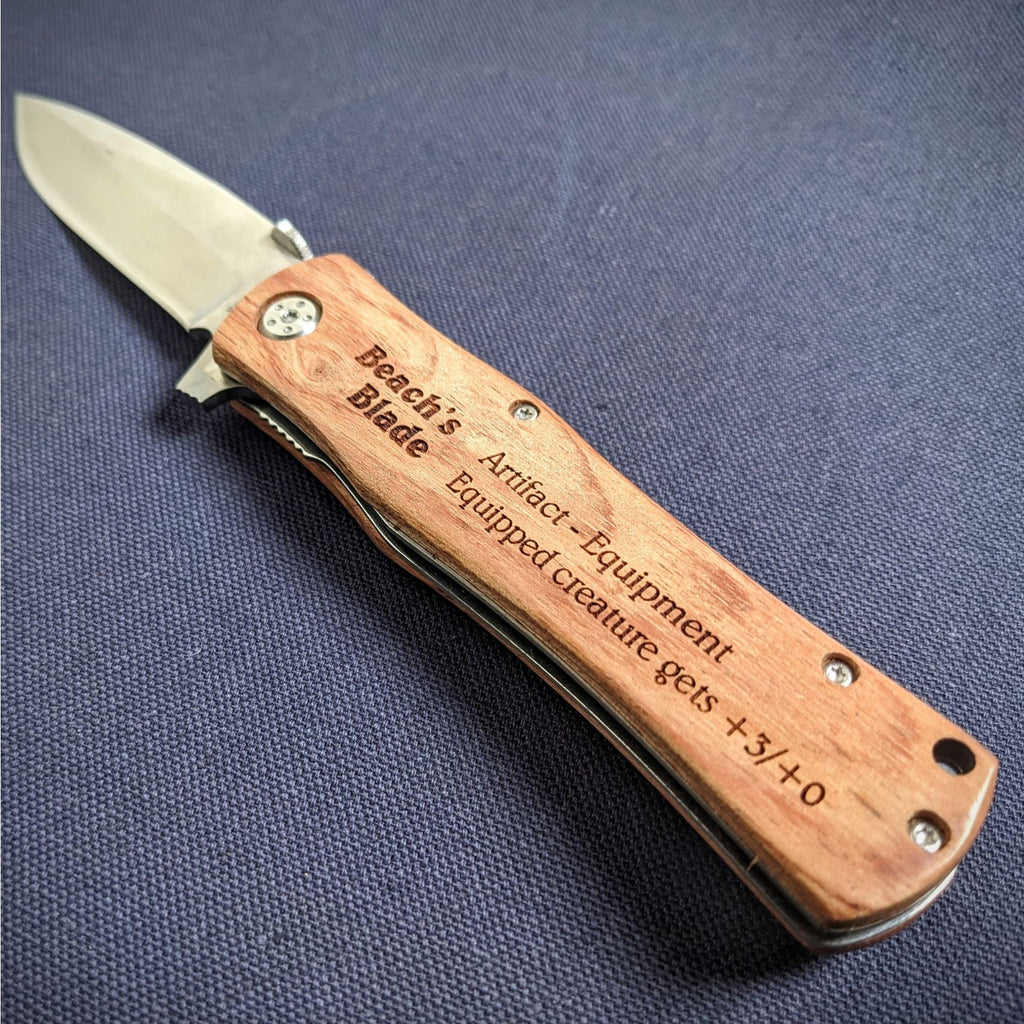 Custom Engraved Pocketknife - Magic: The Gathering