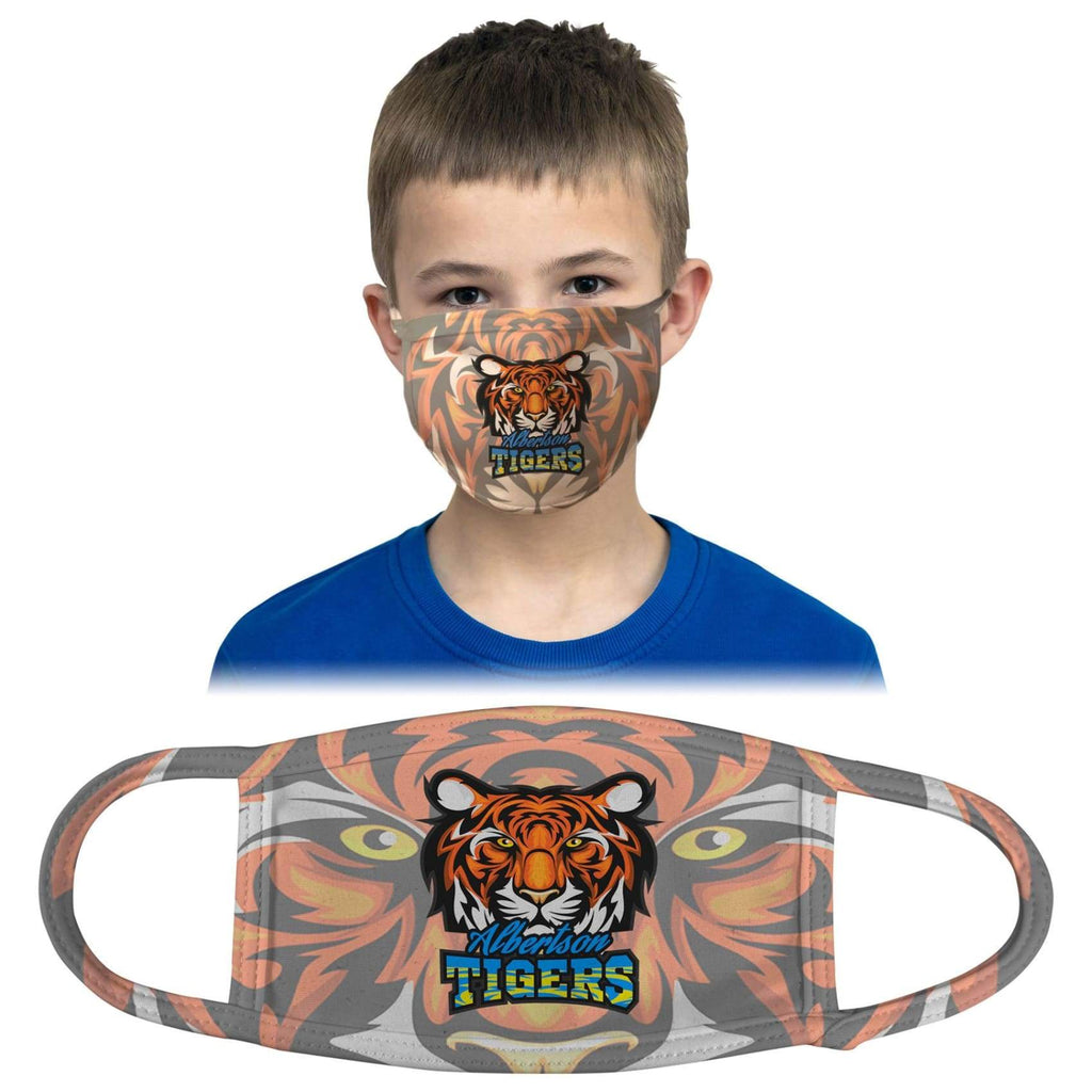 Custom Face Mask - 6 x 4 (Youth) / White / Printed - Bags & Apparel