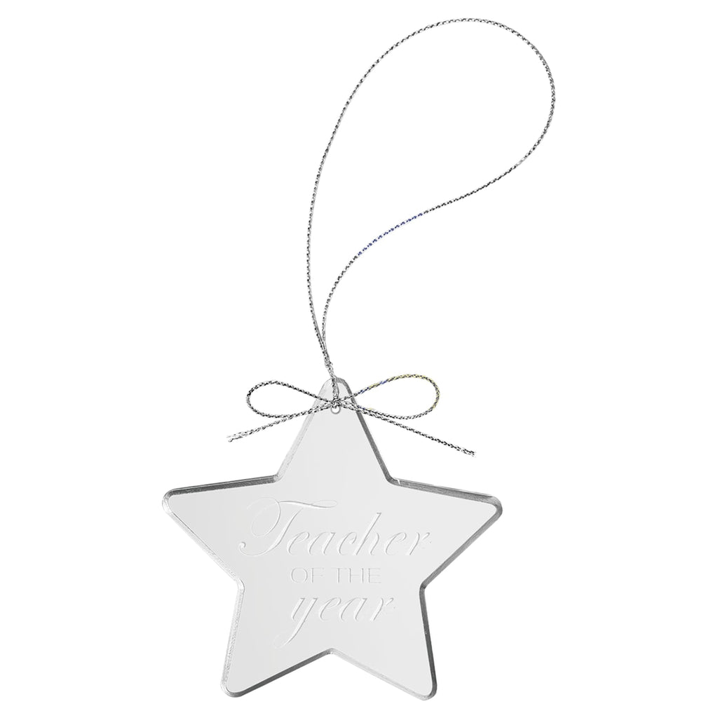 Glass Ornament - 3 1/4 Star - Home Gifts