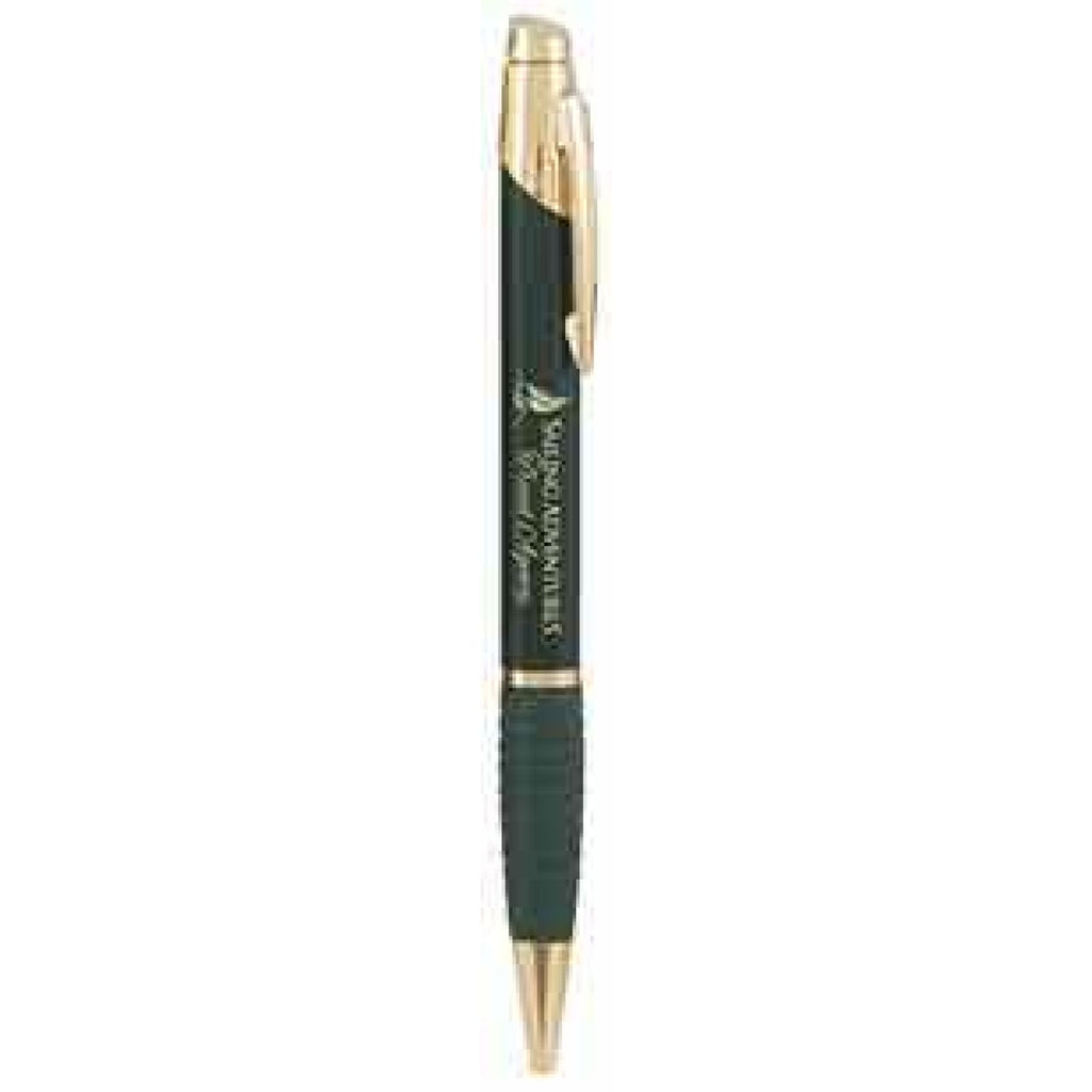 Gloss Ballpoint Pen with Gripper - Black - Office Gifts