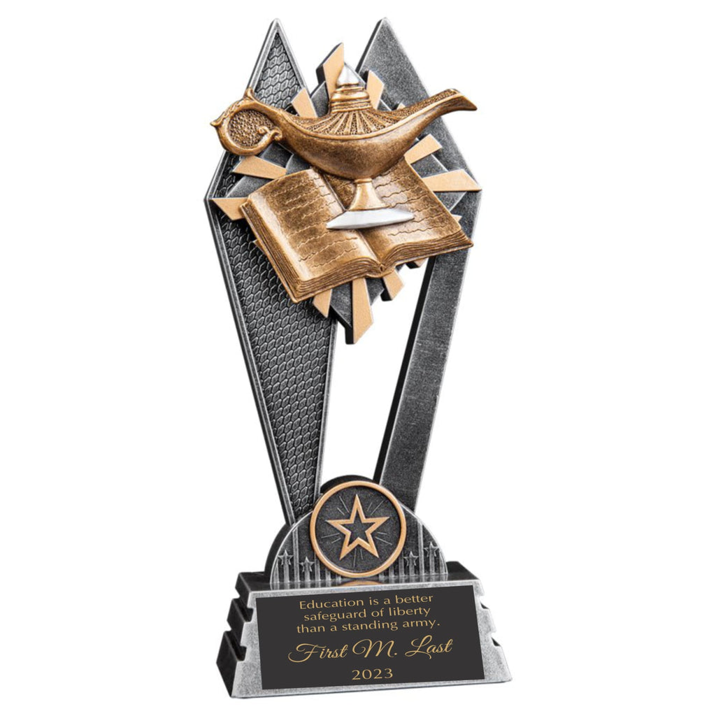 Lamp of Knowledge Sun Ray Award - Resin Trophies