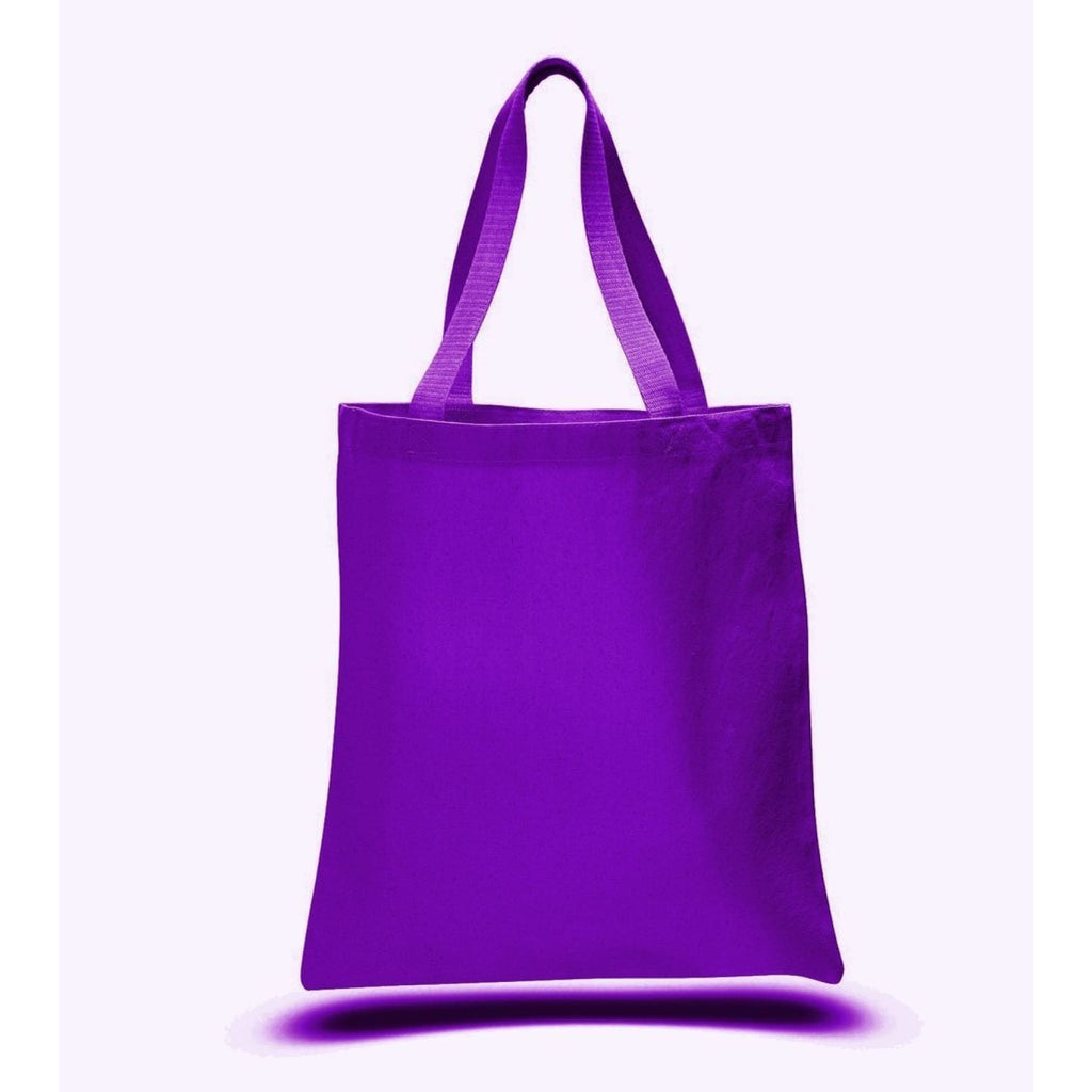 Large Canvas Tote - Purple - Bags & Apparel