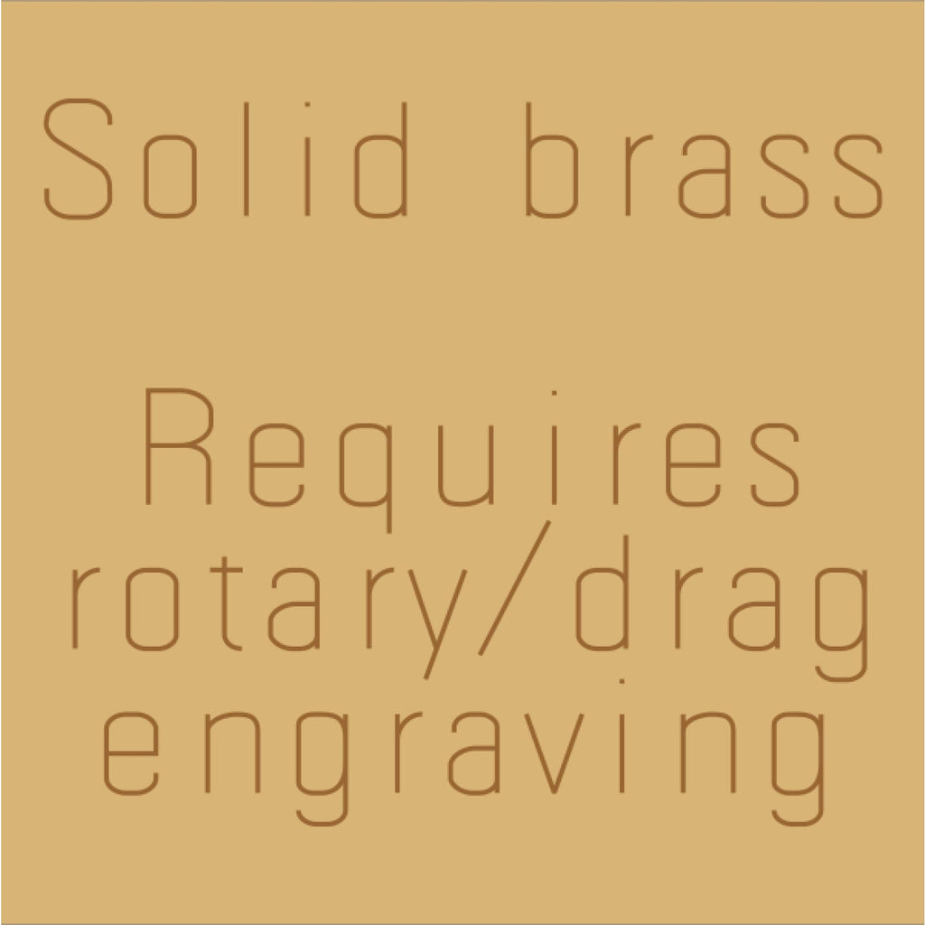 Metal Upgrade - Solid brass - Award Plaques