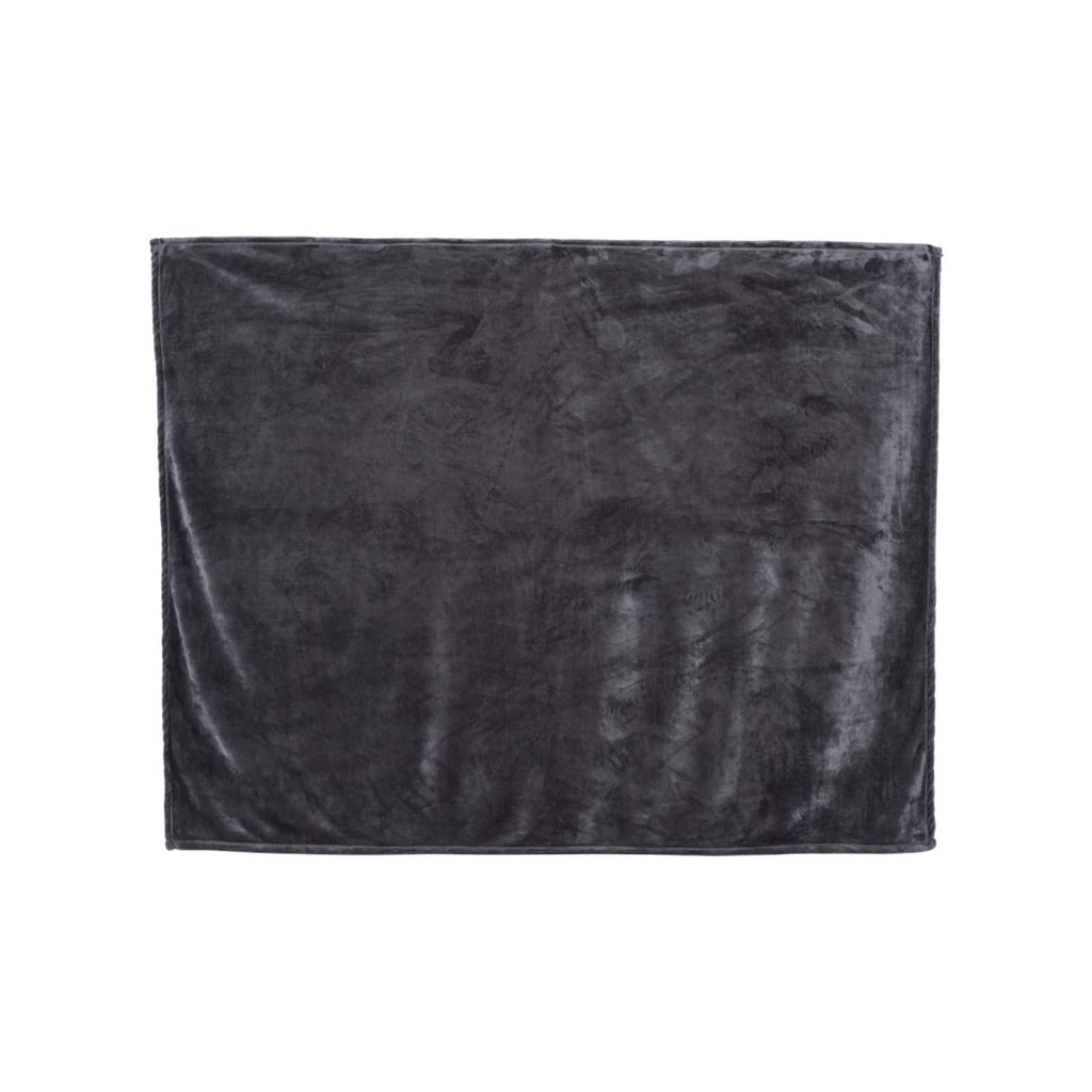 Monogrammed Mink Touch Luxury Blanket - Grey - Bags & Apparel