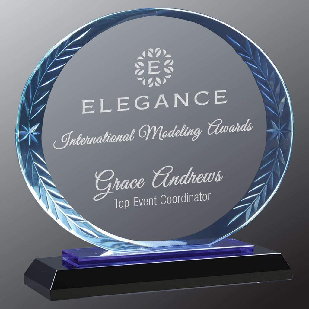 Oval Accent Glass Award - Art Glass