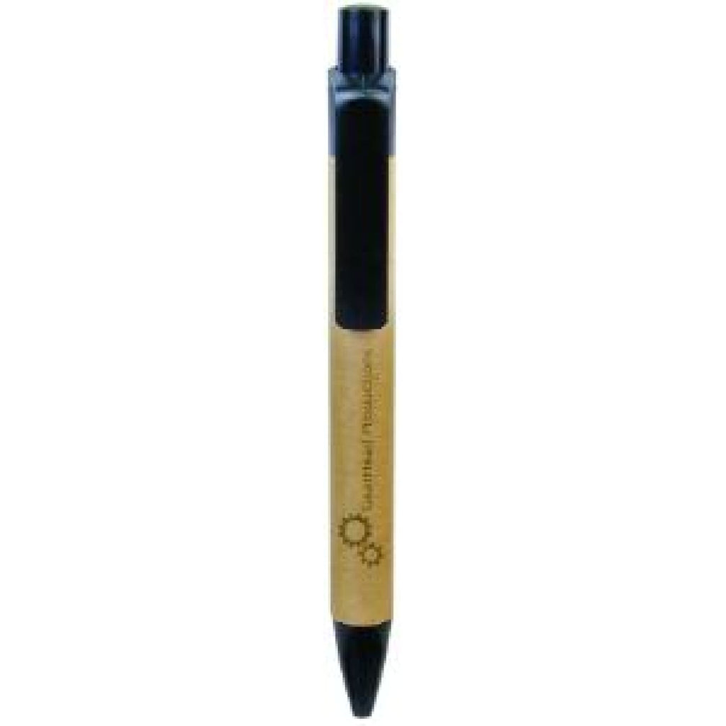 Recycled Paper Pen with Black Trim - Office Gifts