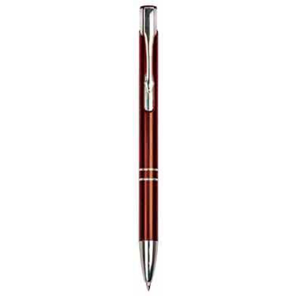 Silver-Trimmed Pen - Burgundy - Office Gifts