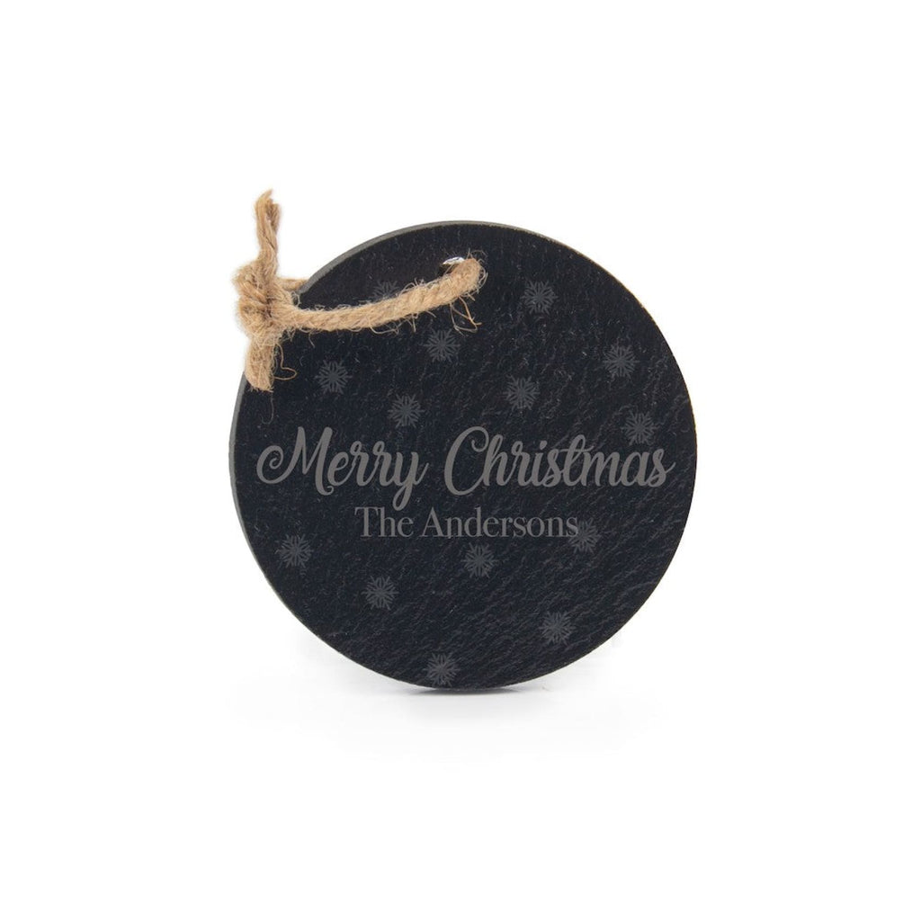 Slate Ornament - 3 Round - Home Gifts
