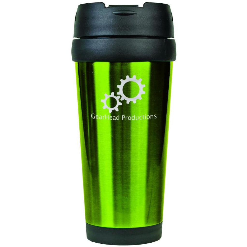 Stainless Steel Travel Mug - Green - Drinkware