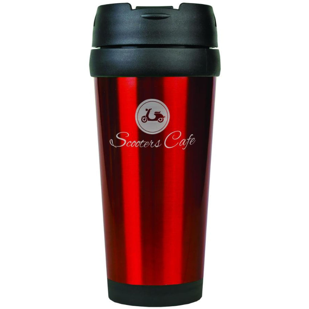 Stainless Steel Travel Mug - Red - Drinkware