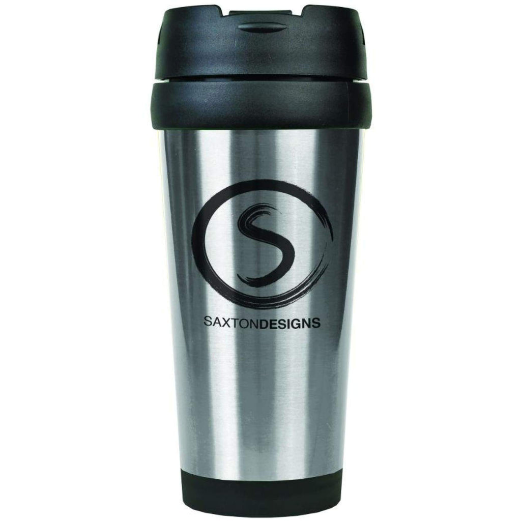 Stainless Steel Travel Mug - Silver - Drinkware