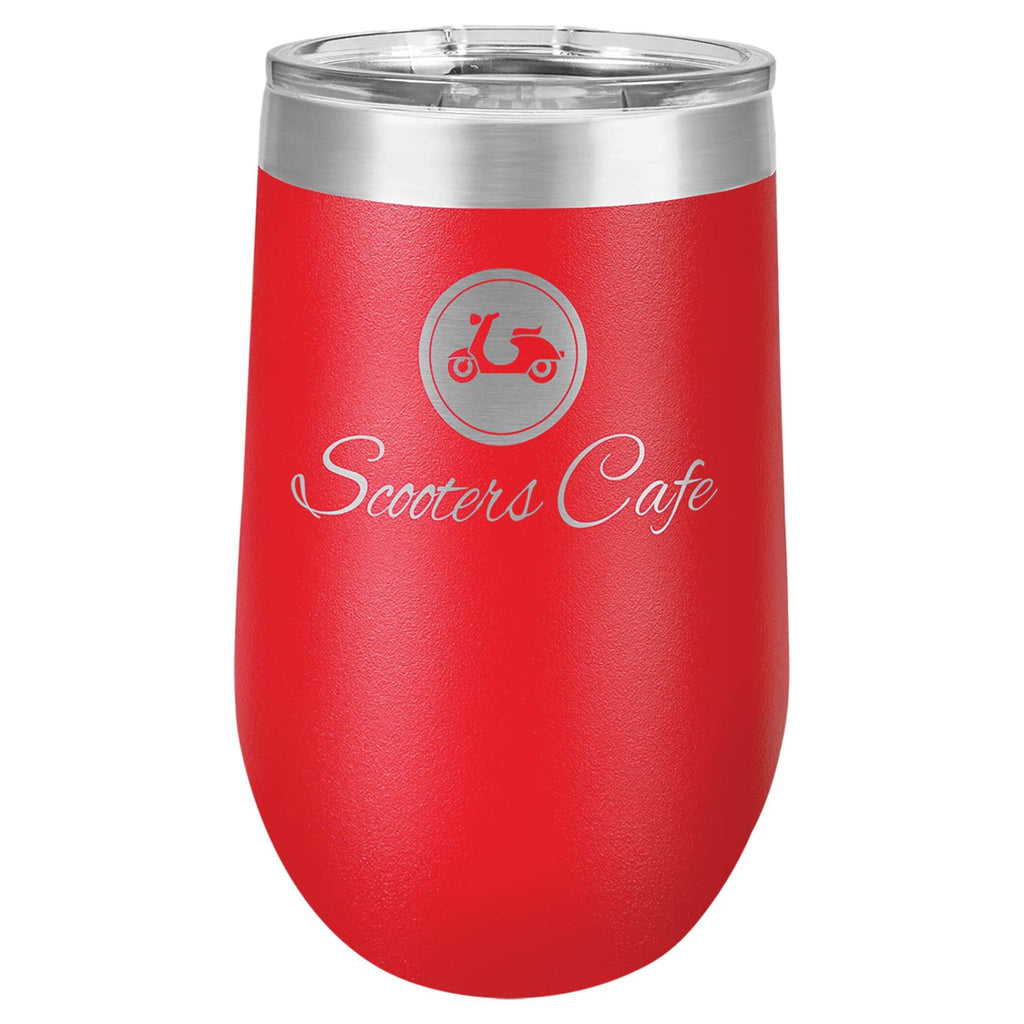 Vaccuum Insulated Stemless Tumbler - Red - Drinkware