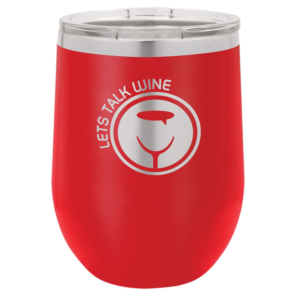 Vaccuum Insulated Stemless Wine Glass - Matte Red - Drinkware