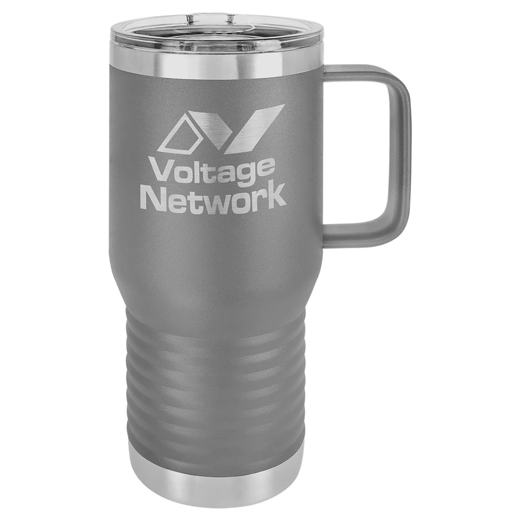 Vacuum Insulated Travel Mug with Slider Lid - Dark Gray - Drinkware