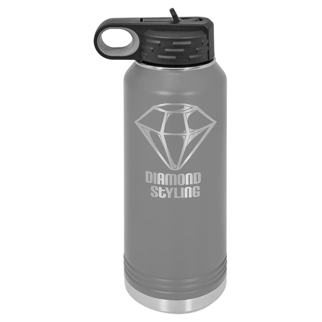 Vaccuum Insulated Water Bottle - Dark Gray - Drinkware