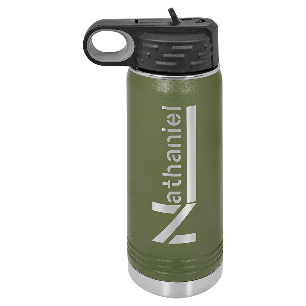 Vacuum Insulated Water Bottle - Olive Green / 20oz - Drinkware